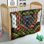 Penrith Panthers Quilt The Scream of Lightning Eyes - Indigenous Dot Ripping Effect