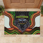 Penrith Panthers Rubber Doormat The Scream of Lightning Eyes - Indigenous Dot Ripping Effect