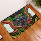 Penrith Panthers Rubber Doormat The Scream of Lightning Eyes - Indigenous Dot Ripping Effect