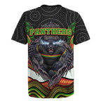Penrith Panthers Rugby Jersey The Scream of Lightning Eyes - Indigenous Dot Ripping Effect