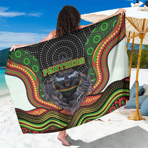 Penrith Panthers Sarong The Scream of Lightning Eyes - Indigenous Dot Ripping Effect