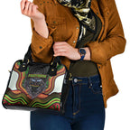 Penrith Panthers Shoulder Handbag The Scream of Lightning Eyes - Indigenous Dot Ripping Effect