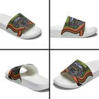 Penrith Panthers Slide Sandals The Scream of Lightning Eyes - Indigenous Dot Ripping Effect