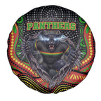 Penrith Panthers Spare Tire Cover The Scream of Lightning Eyes - Indigenous Dot Ripping Effect