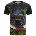 Penrith Panthers T Shirt The Scream of Lightning Eyes - Indigenous Dot Ripping Effect