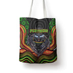 Penrith Panthers Tote Bag The Scream of Lightning Eyes - Indigenous Dot Ripping Effect