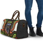 Penrith Panthers Travel Bag The Scream of Lightning Eyes - Indigenous Dot Ripping Effect