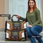 Penrith Panthers Travel Bag The Scream of Lightning Eyes - Indigenous Dot Ripping Effect