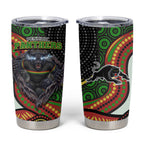 Penrith Panthers Tumbler Cup The Scream of Lightning Eyes - Indigenous Dot Ripping Effect