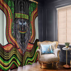 Penrith Panthers Window Curtain The Scream of Lightning Eyes - Indigenous Dot Ripping Effect
