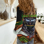 Penrith Panthers Women Casual Shirt The Scream of Lightning Eyes - Indigenous Dot Ripping Effect