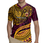 Personalised Brisbane Broncos Rugby Jersey Polynesian Tribal Art Style With Hammerhead Mascot