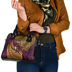 Personalised Brisbane Broncos Shoulder Handbag Polynesian Tribal Art Style With Hammerhead Mascot