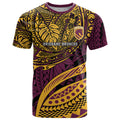 Personalised Brisbane Broncos T Shirt Polynesian Tribal Art Style With Hammerhead Mascot