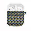 Parramatta Eels AirPods Case Tropical Hibiscus Floral Seamless Rugby Mascot