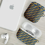 Parramatta Eels AirPods Case Tropical Hibiscus Floral Seamless Rugby Mascot