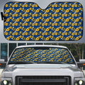 Parramatta Eels Auto Sun Shade Tropical Hibiscus Floral Seamless Rugby Mascot