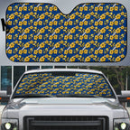 Parramatta Eels Auto Sun Shade Tropical Hibiscus Floral Seamless Rugby Mascot