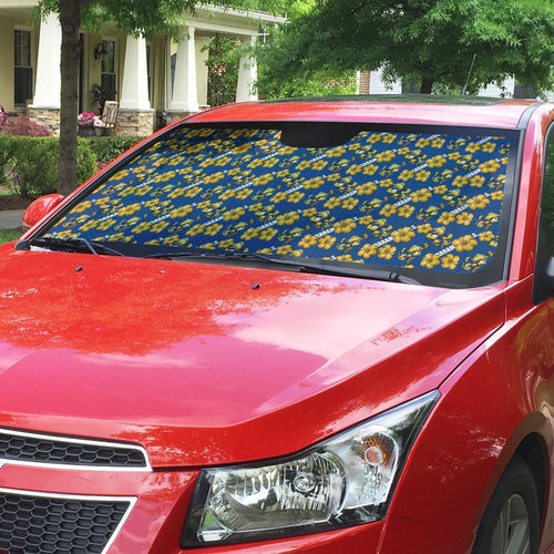 Parramatta Eels Auto Sun Shade Tropical Hibiscus Floral Seamless Rugby Mascot