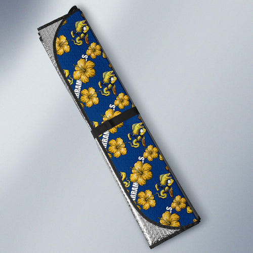 Parramatta Eels Auto Sun Shade Tropical Hibiscus Floral Seamless Rugby Mascot