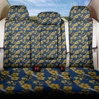 Parramatta Eels Back Car Seat Cover Tropical Hibiscus Floral Seamless Rugby Mascot