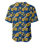Parramatta Eels Baseball Jersey Tropical Hibiscus Floral Seamless Rugby Mascot