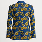 Parramatta Eels Blazer Tropical Hibiscus Floral Seamless Rugby Mascot