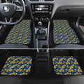 Parramatta Eels Car Mats Tropical Hibiscus Floral Seamless Rugby Mascot