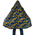 Parramatta Eels Cloak Tropical Hibiscus Floral Seamless Rugby Mascot