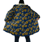 Parramatta Eels Cloak Tropical Hibiscus Floral Seamless Rugby Mascot
