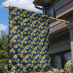 Parramatta Eels Garden Flag Tropical Hibiscus Floral Seamless Rugby Mascot