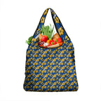 Parramatta Eels Grocery Bag Tropical Hibiscus Floral Seamless Rugby Mascot