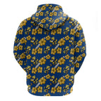 Parramatta Eels Hoodie Tropical Hibiscus Floral Seamless Rugby Mascot