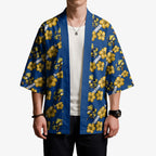 Parramatta Eels Kimono Tropical Hibiscus Floral Seamless Rugby Mascot