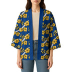Parramatta Eels Kimono Tropical Hibiscus Floral Seamless Rugby Mascot