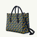 Parramatta Eels Leather Bag Tropical Hibiscus Floral Seamless Rugby Mascot