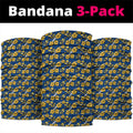 Parramatta Eels Neck Gaiter Tropical Hibiscus Floral Seamless Rugby Mascot