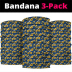Parramatta Eels Neck Gaiter Tropical Hibiscus Floral Seamless Rugby Mascot