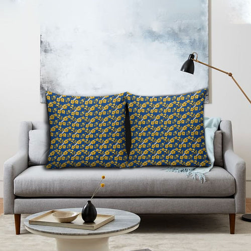 Parramatta Eels Pillow Cover Tropical Hibiscus Floral Seamless Rugby Mascot