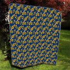 Parramatta Eels Quilt Tropical Hibiscus Floral Seamless Rugby Mascot