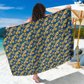 Parramatta Eels Sarong Tropical Hibiscus Floral Seamless Rugby Mascot