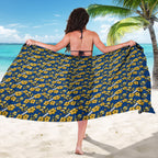 Parramatta Eels Sarong Tropical Hibiscus Floral Seamless Rugby Mascot