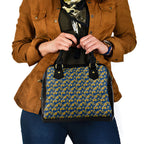 Parramatta Eels Shoulder Handbag Tropical Hibiscus Floral Seamless Rugby Mascot