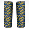 Parramatta Eels Skinny Tumbler Tropical Hibiscus Floral Seamless Rugby Mascot