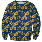 Parramatta Eels Sweatshirt Tropical Hibiscus Floral Seamless Rugby Mascot