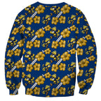 Parramatta Eels Sweatshirt Tropical Hibiscus Floral Seamless Rugby Mascot