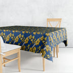 Parramatta Eels Tablecloth Tropical Hibiscus Floral Seamless Rugby Mascot