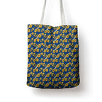 Parramatta Eels Tote Bag Tropical Hibiscus Floral Seamless Rugby Mascot