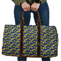 Parramatta Eels Travel Bag Tropical Hibiscus Floral Seamless Rugby Mascot
