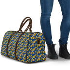 Parramatta Eels Travel Bag Tropical Hibiscus Floral Seamless Rugby Mascot